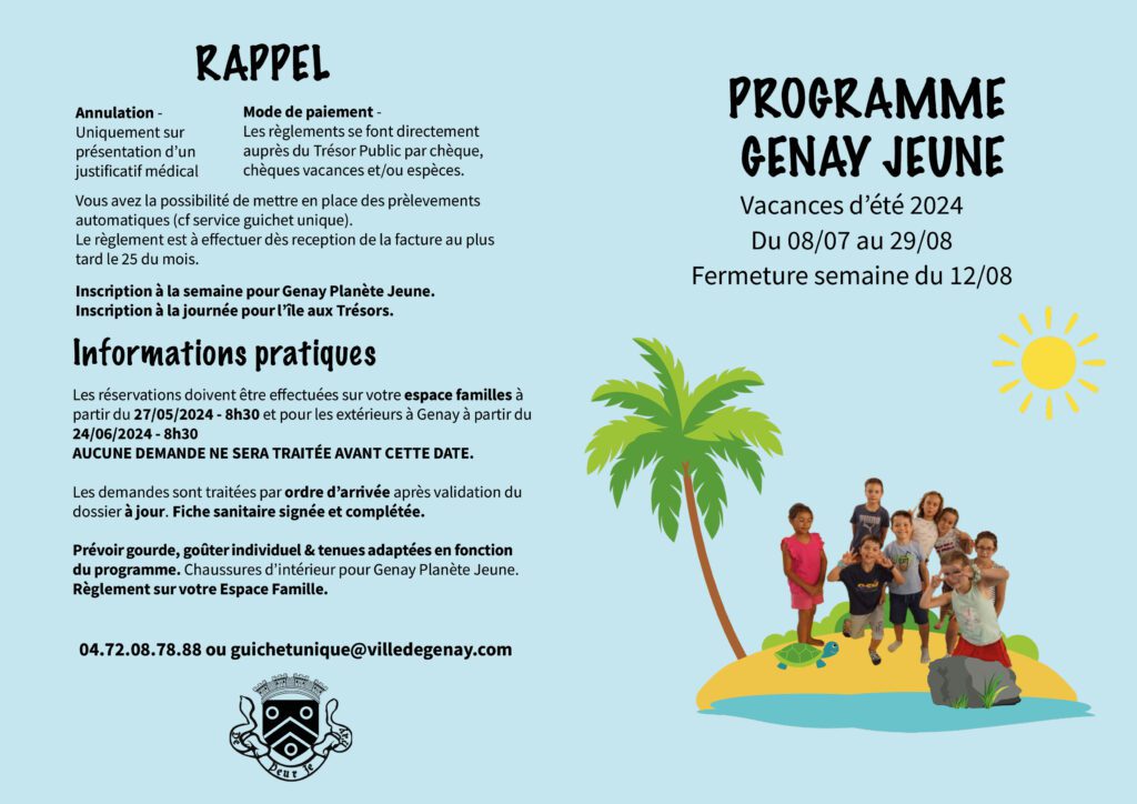 Programme Genay Jeune 2024